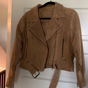 Blank NYC I00% leather suede jacket